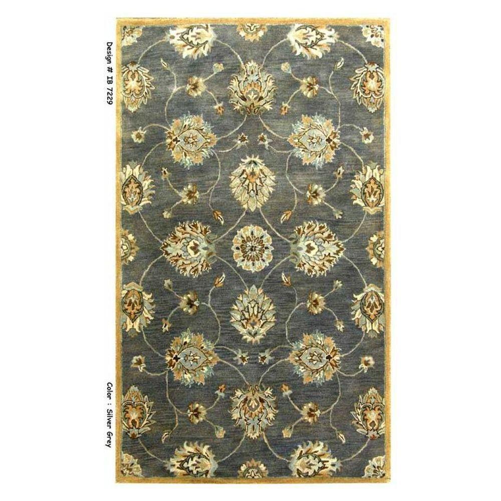Kas Rugs Simple Perfection Blue/Yellow 8 ft. x 10 ft. 6 in. Area Rug
