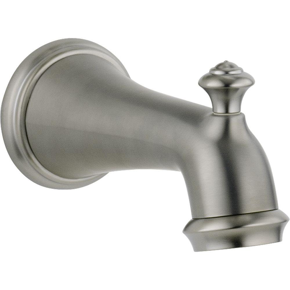 Delta Victorian Pull Up Diverter Tub Spout In Stainless Rp34357ss