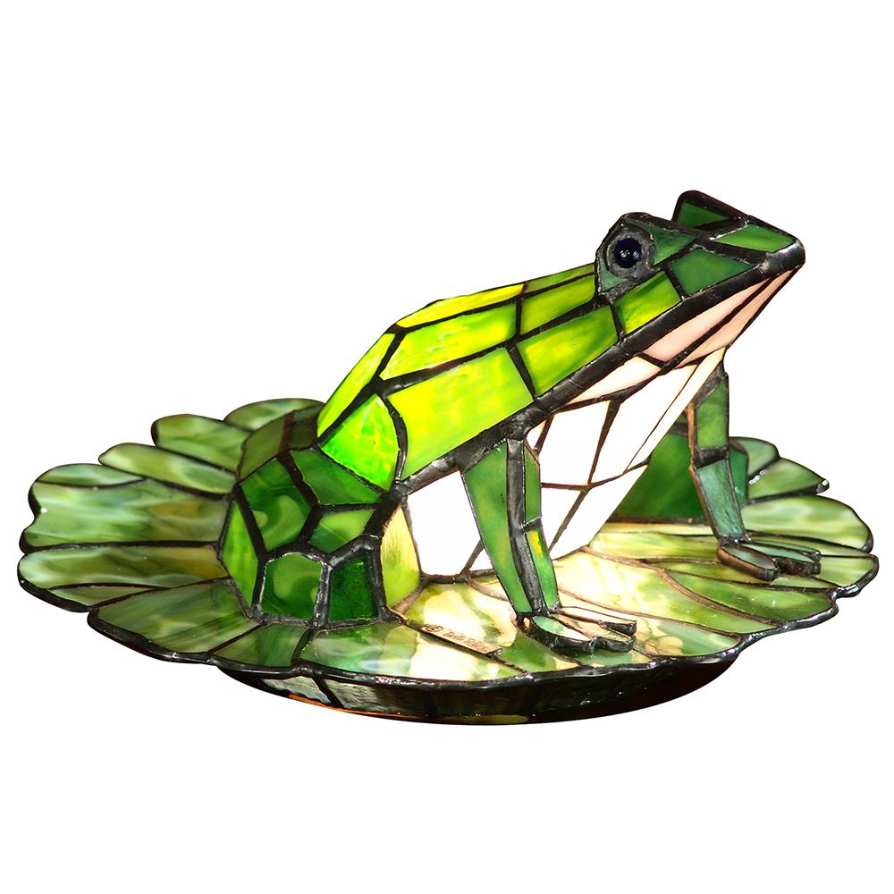 Dale Tiffany 5.75 in Tiffany Art Glass Frog Accent LampTA101231 The