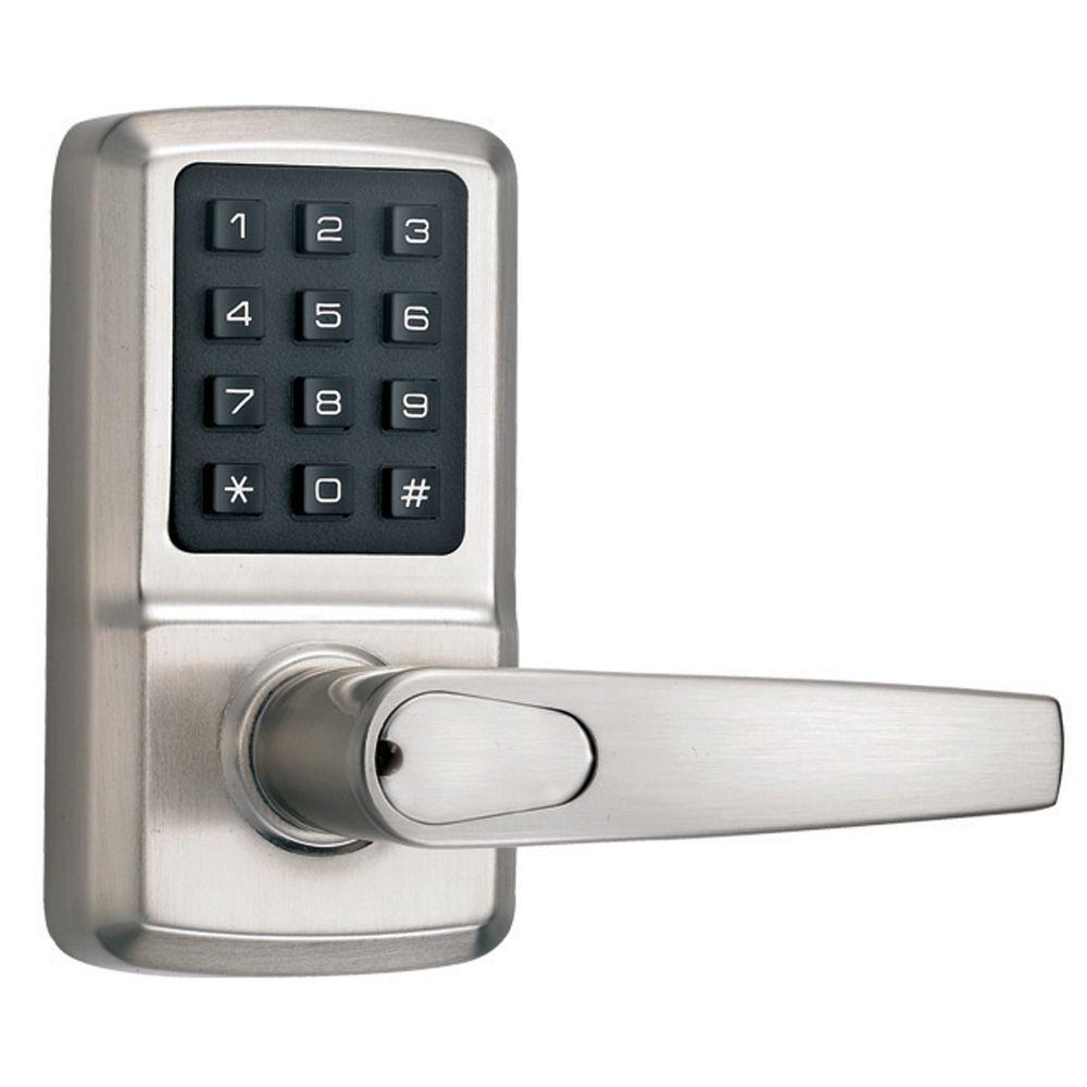 Schlage Camelot Satin Nickel Accent Keypad LeverFE595 CAM 619 ACC