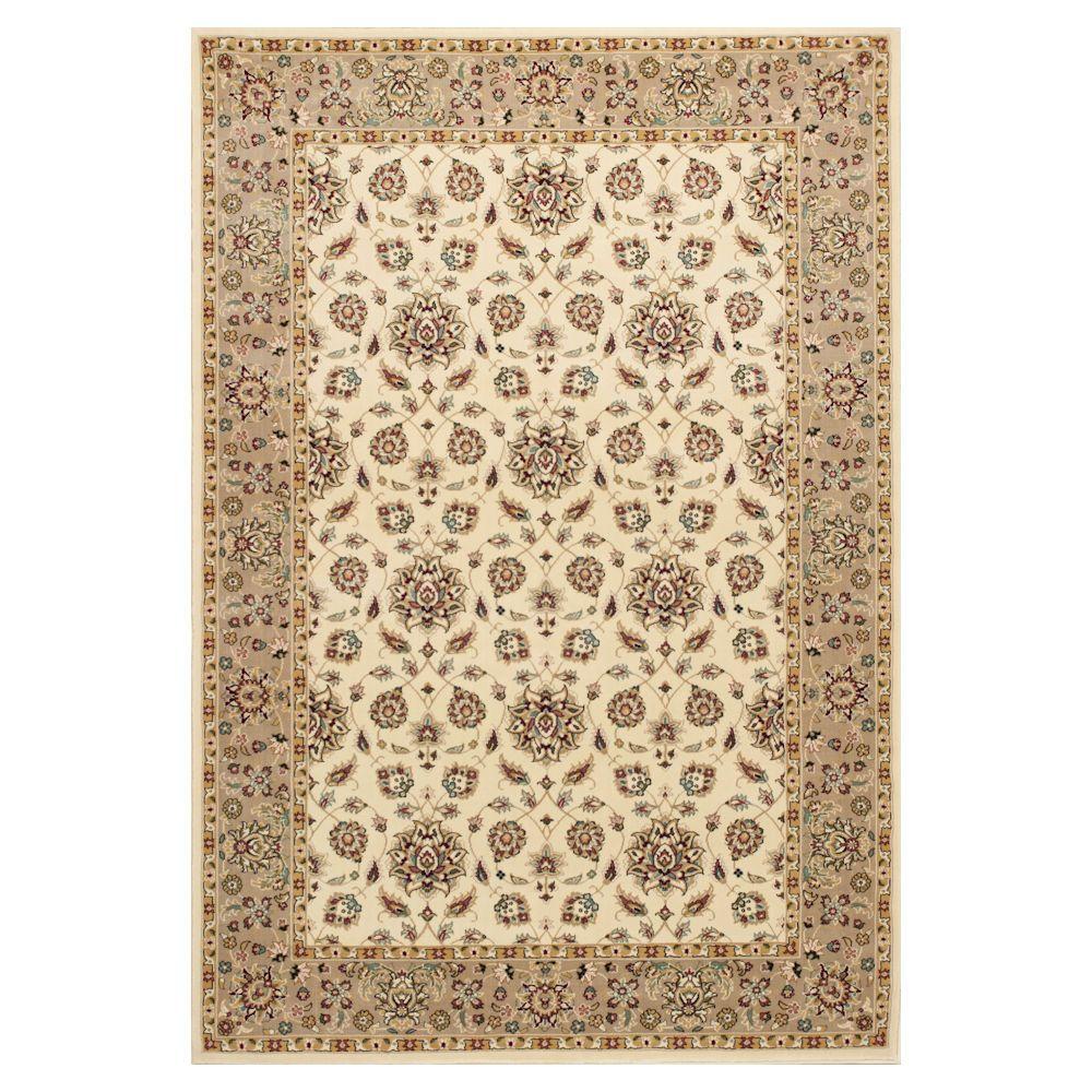 Kas Rugs Classic Studio Ivory/Beige 3 ft. 3 in. x 4 ft. 11 in. Area RugKIN640733X411 The Home