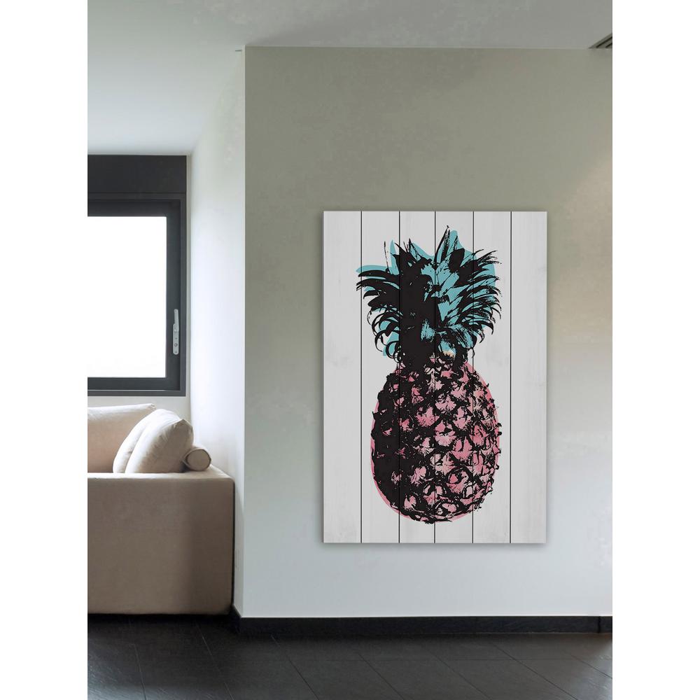 36 In H X 24 W Pineapple Multi By Amanda Greenwood Printed W Pineapple Multi By Amanda Greenwood