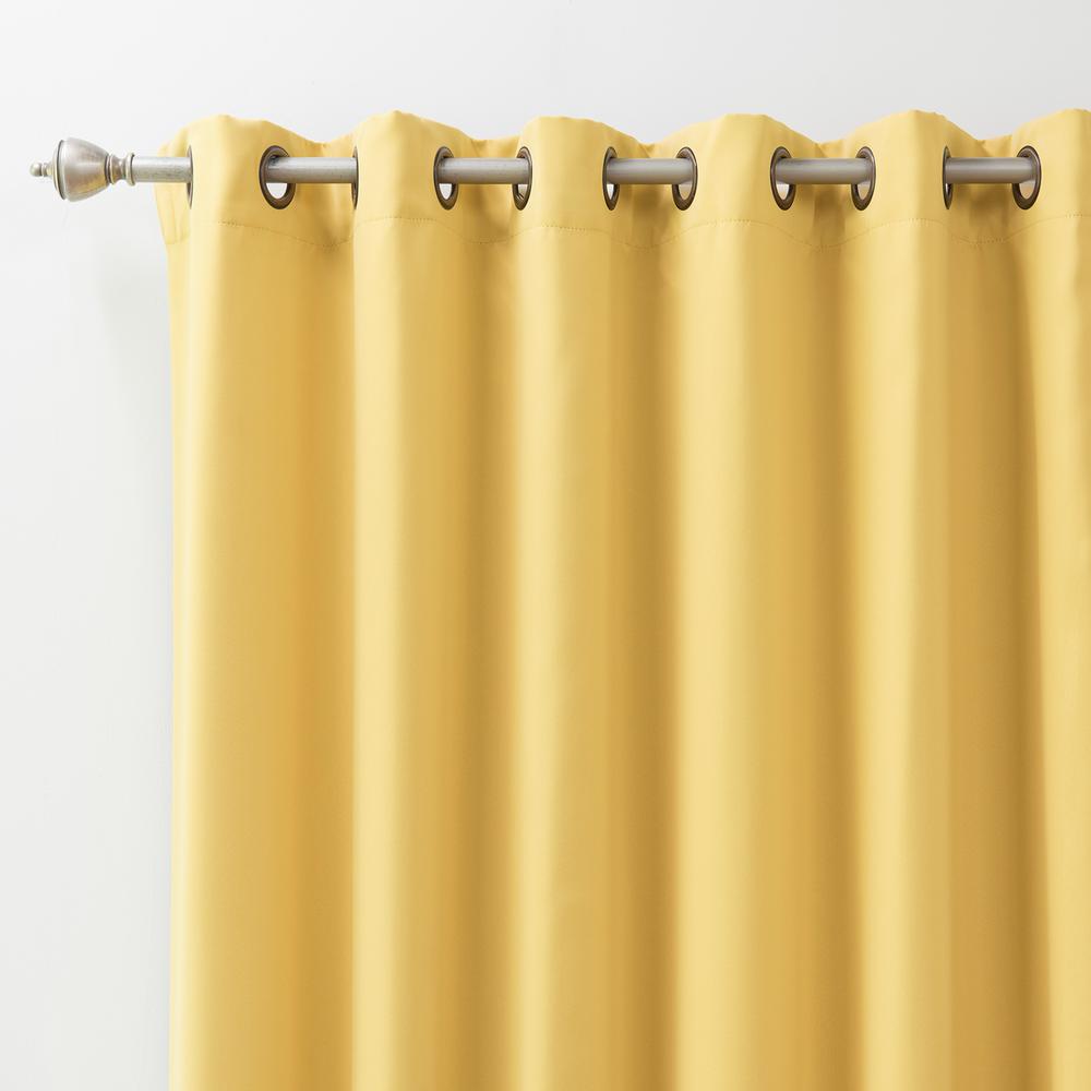 Best Home Fashion Wide Basic 100 In W X 84 In L Blackout Curtain