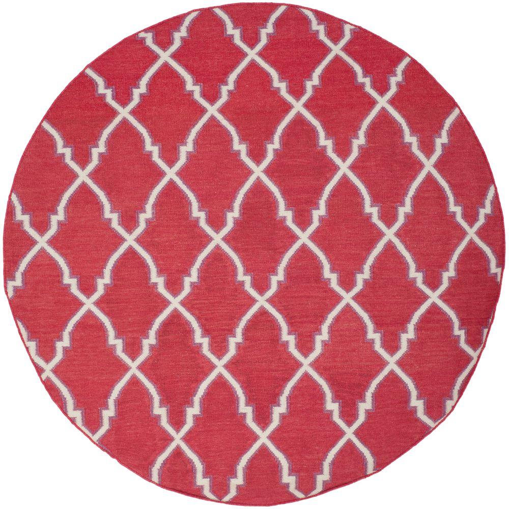 Home Decorators Collection Masterpiece Red 6 ft. Round Area Rug