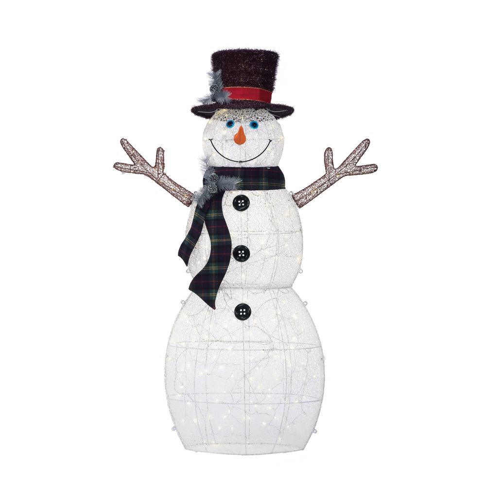Home Accents Holiday 72 In Christmas Warm White Led Snowman Ty604