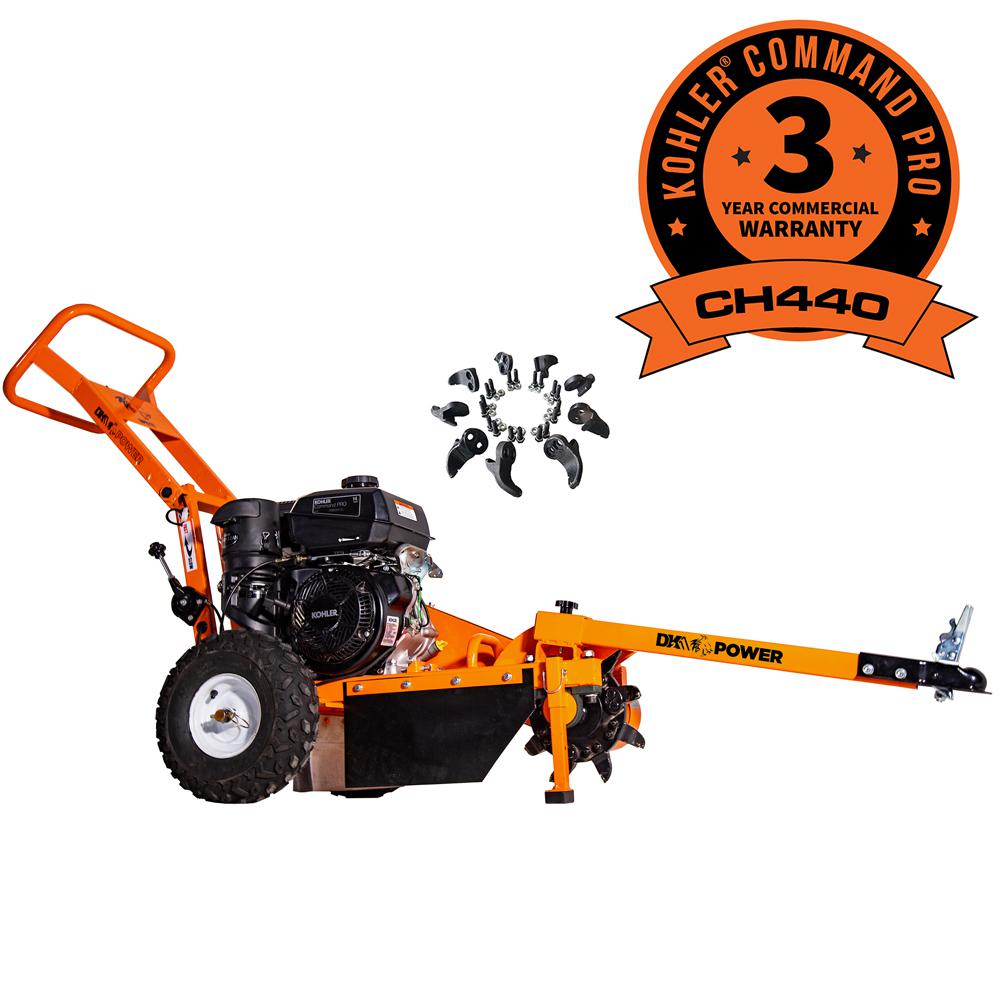 Detail K2 12 in. 14 HP Gas Powered Kohler Engine Stump Grinder with