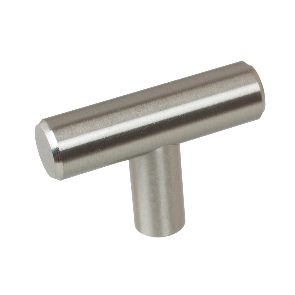GlideRite 2 in. Thick Solid Stainless Steel Finish TBar Knobs7002T