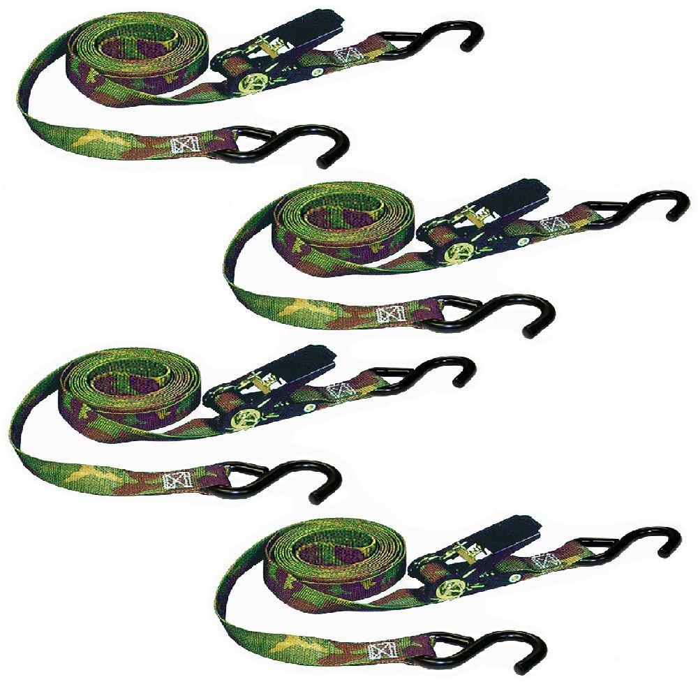 400 lbs Working Load Limit Keeper 03508-V Camo 4PK 8 Ratchets