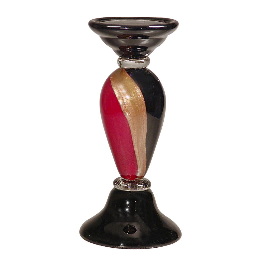 Dale Tiffany 12 in. Melrose Small Hand Blown Art Glass Candle Holder ...