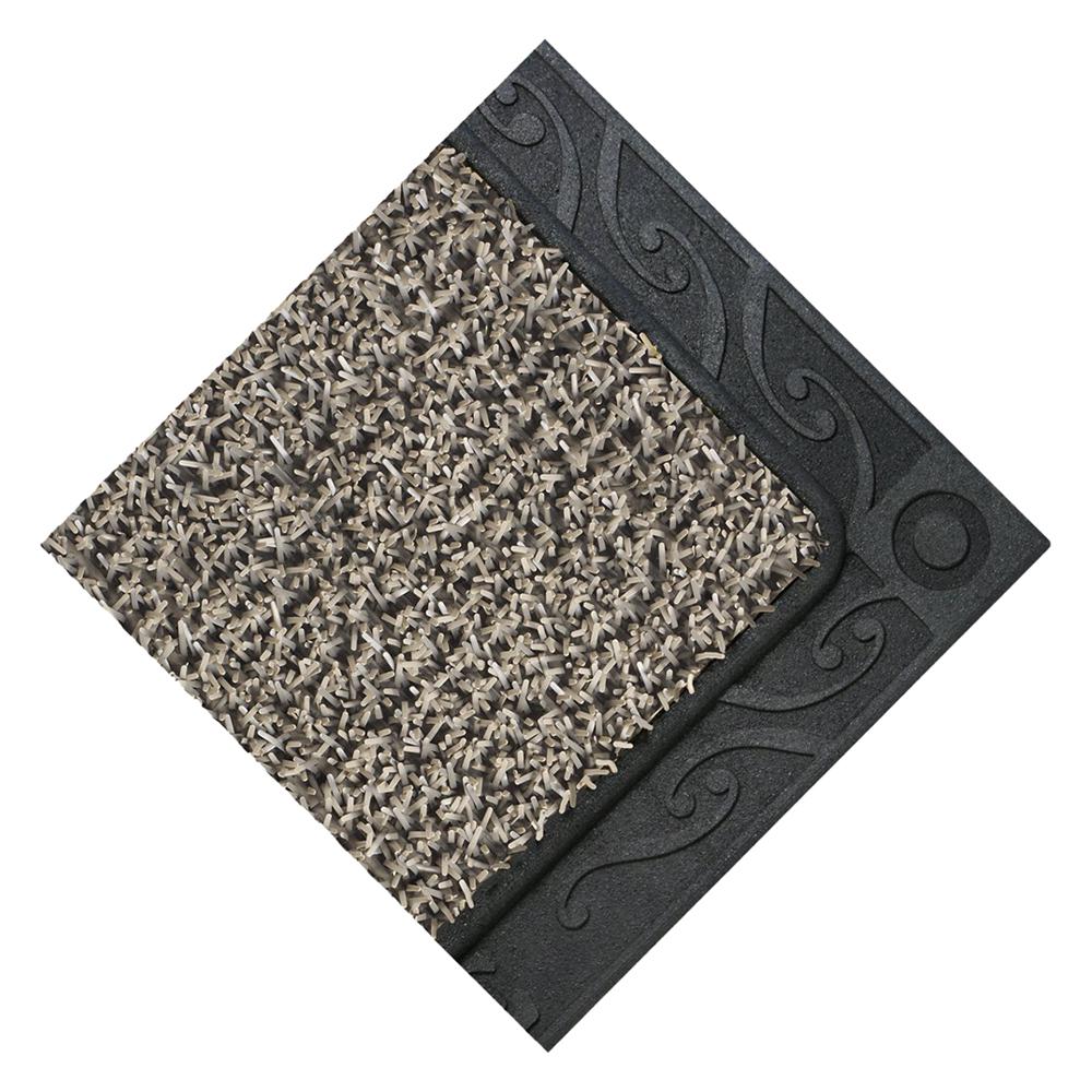 Clean Machine Filigree Welcome Earth Taupe 18 In X 30 In Door