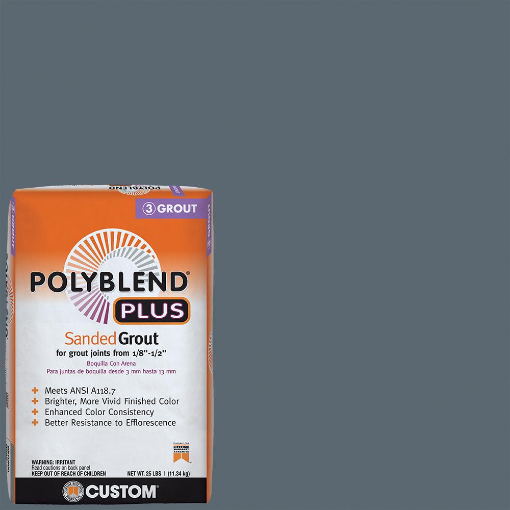 Custom Building Products Polyblend Plus 645 Steel Blue 25 lb. Sanded