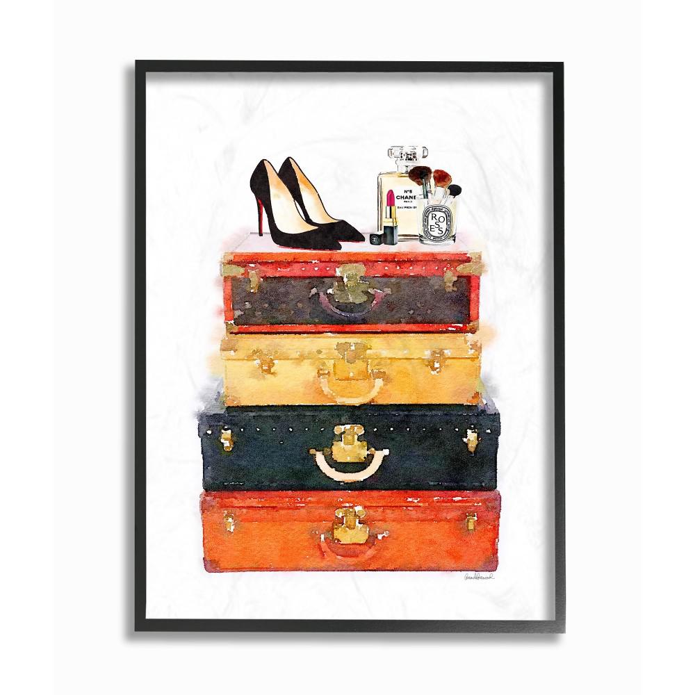 The Stupell Home Decor Collection 11 In X 14 In Luggage Stack