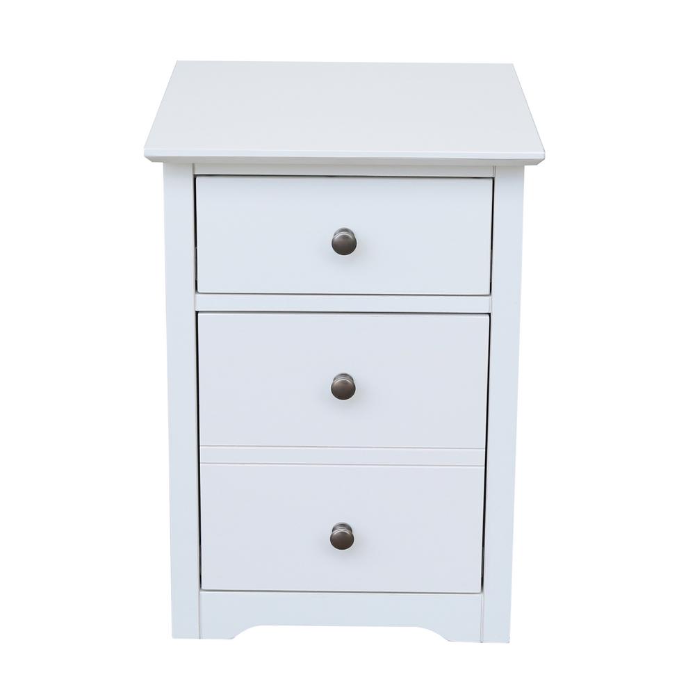 International Concepts Solid Wood Beach White Rolling File Cabinet International Concepts Solid Wood Beach White Rolling File Cabinet