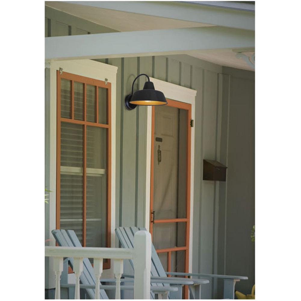Sylvania Weymouth 1 Light Antique Black Outdoor Wall Mount Barn Sylvania Weymouth 1 Light Antique Black