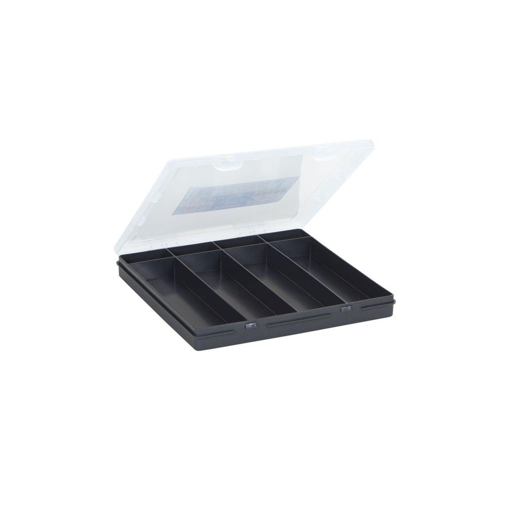 Wham 9 In Square Organizer Box In Graphite 23125 The Home Depot