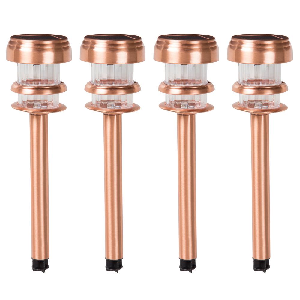 Copper garden lights