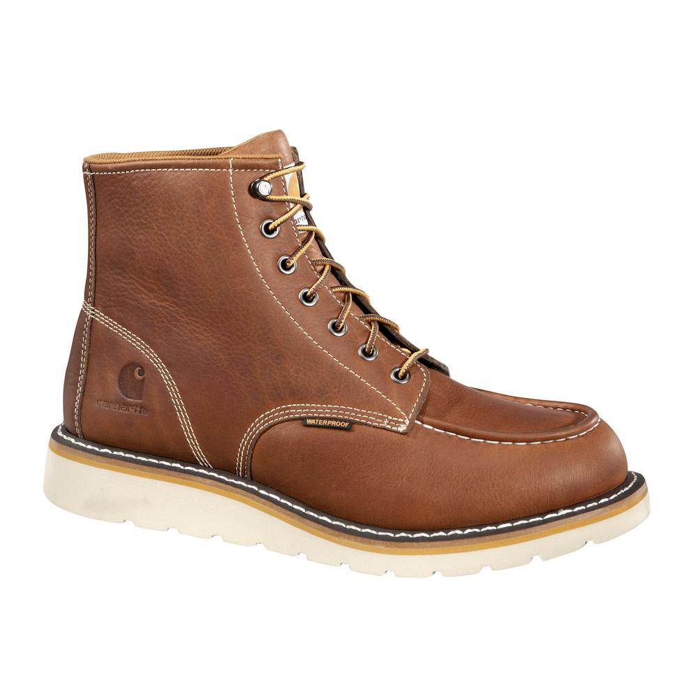 mens leather moc toe boots