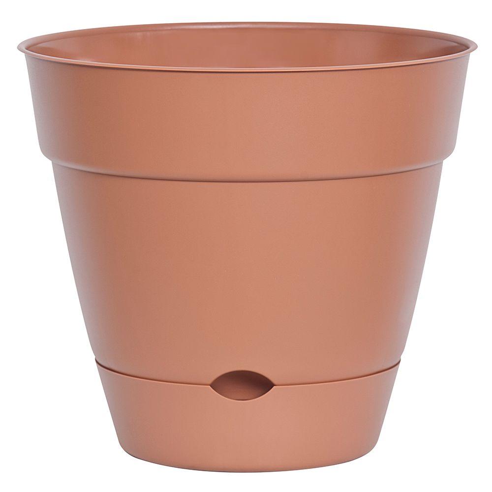 Dynamic Design Newbury 16 in. x 16 in. Light Terra Self-Watering Poly Planter