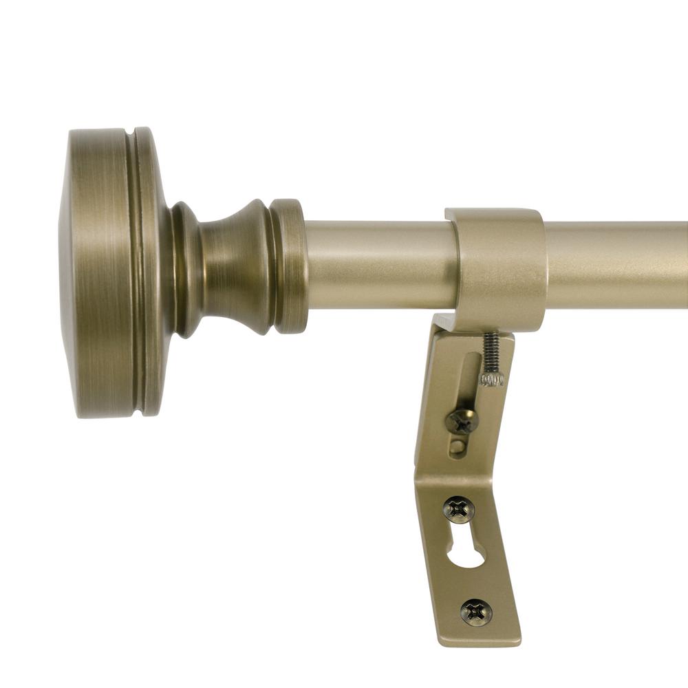 Decopolitan 72 144 In Channel Knob 3 4 In Drapery Rod Set In