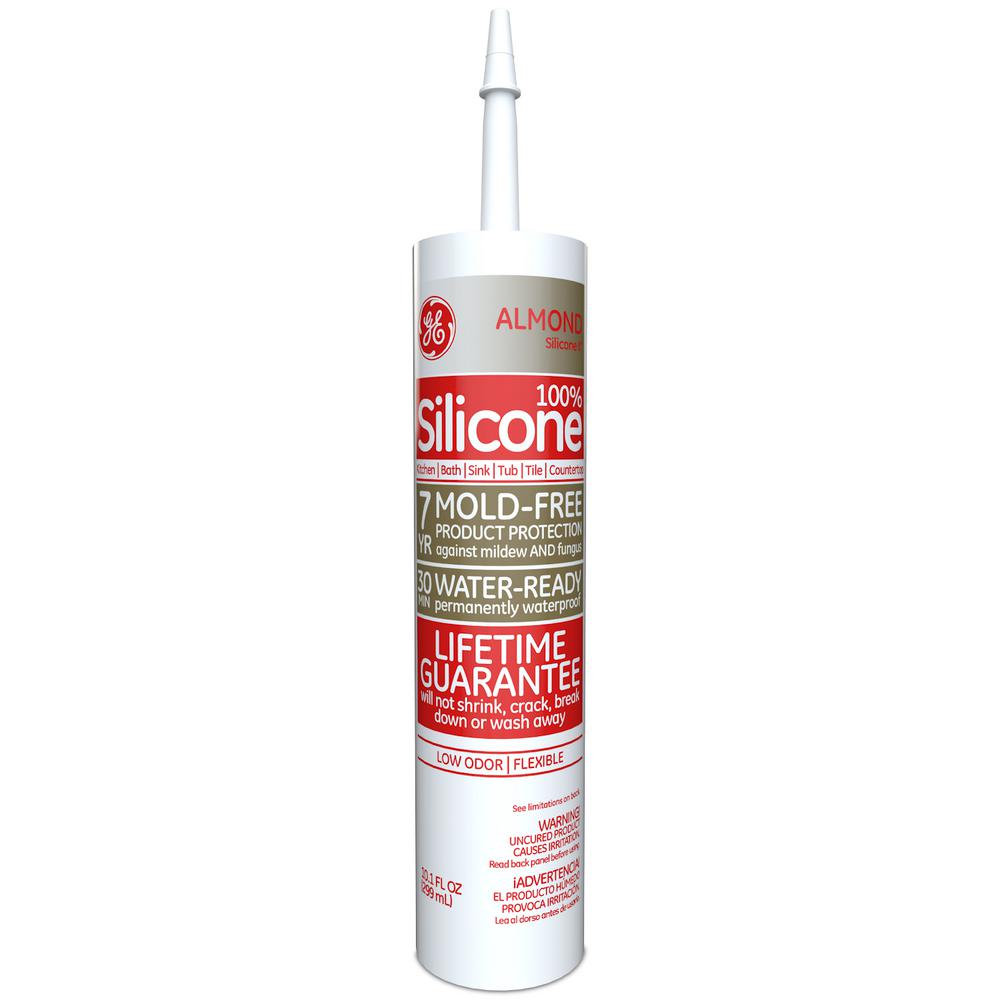 GE Silicone II 10.1 oz. Almond Kitchen and Bath CaulkGE5060 12C The Home Depot