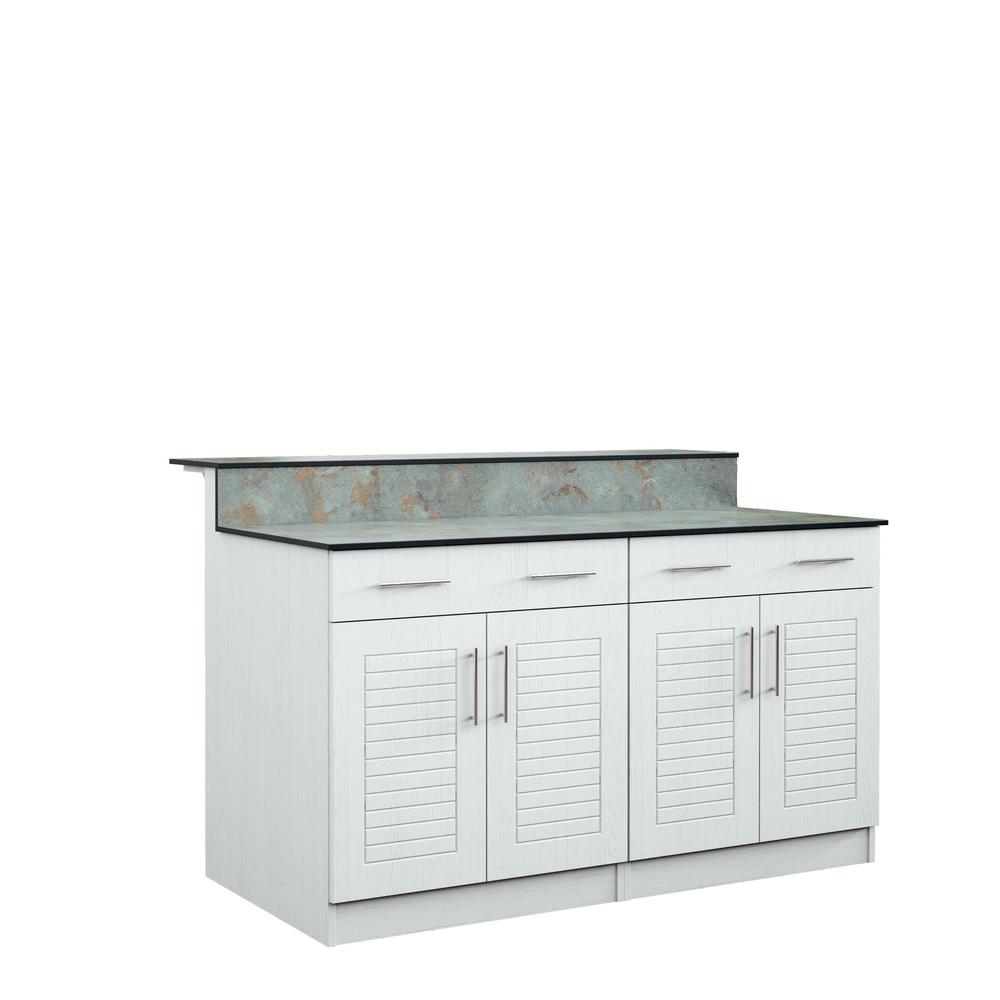 Weatherstrong Key West 59 5 In Outdoor Bar Cabinets With