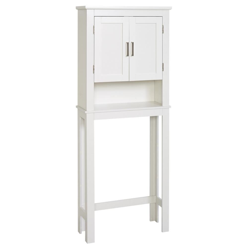 Glacier Bay Shaker Style 26 5 In W X 10 1 D 68 H Spacesaver White 5323wwhd The Home Depot - Over The Toilet Storage Home Depot Glacier Bay Shaker Style 26 5 In W X 10 1 D 68 H Spacesaver White 5323wwhd The Home Depot - Over The Toilet Storage Home Depot