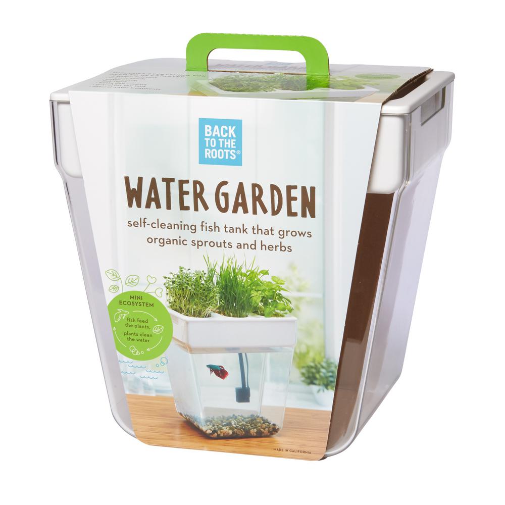 hydroponic water garden fish tank 3 gal. herbs aquaponic