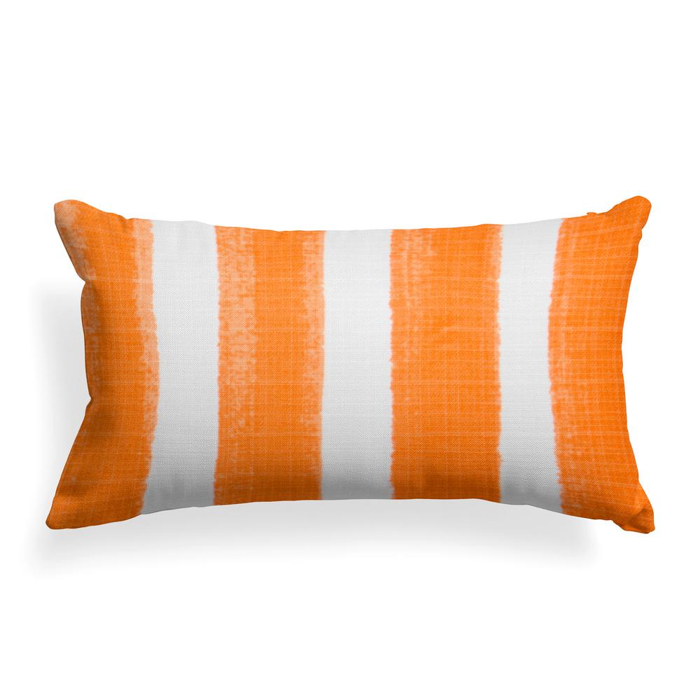 orange lumbar outdoor pillows