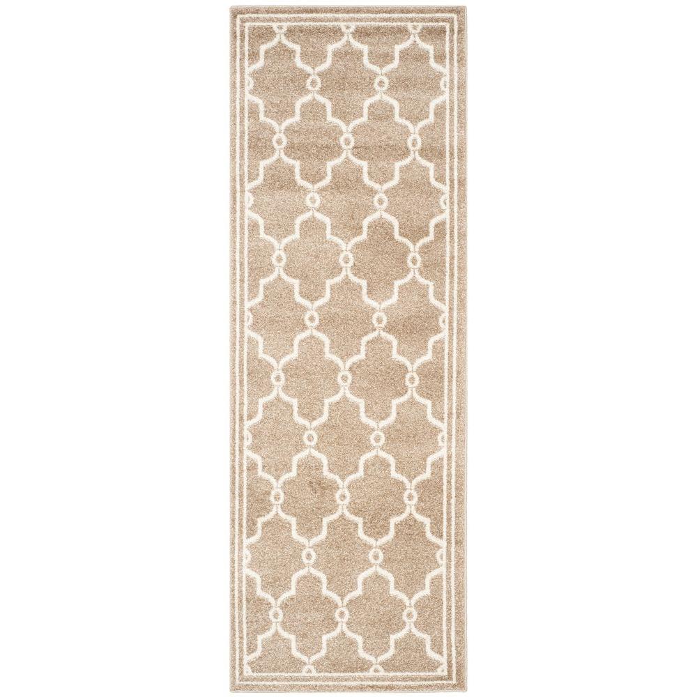 Safavieh Amherst Wheat/Beige 2 ft. x 7 ft. Indoor/Outdoor Runner Rug ... Safavieh Amherst Wheat/Beige 2 ft. x 7 ft. Indoor/Outdoor Runner Rug ...