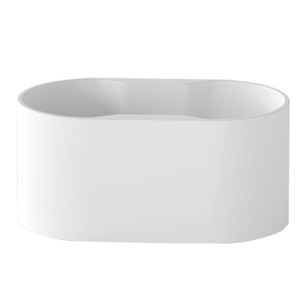 A&E Palmer 56 in. Acrylic Flatbottom Freestanding Bathtub ...