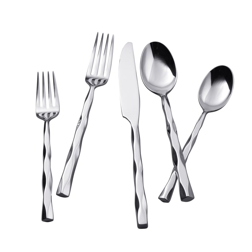 Yamazaki CABLE 5-Piece Flatware Place Setting-29700 - The Home Depot Yamazaki CABLE 5-Piece Flatware Place Setting-29700 - The Home Depot