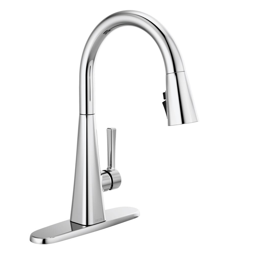 Reviews for Delta Lenta Single-Handle Pull-Down Sprayer Kitchen Faucet ...