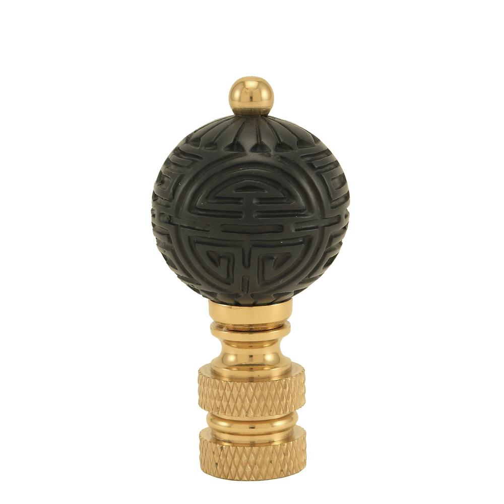 Lamp Finials Lamps The Home Depot Navy Blue Ball Lamp Finial