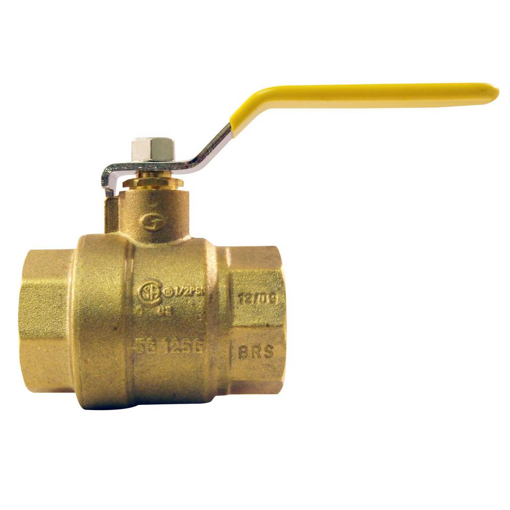 Apollo 1 14 In Brass Fnpt X Fnpt Full Port Ball Valve 94a10601 The Home Depot 0545