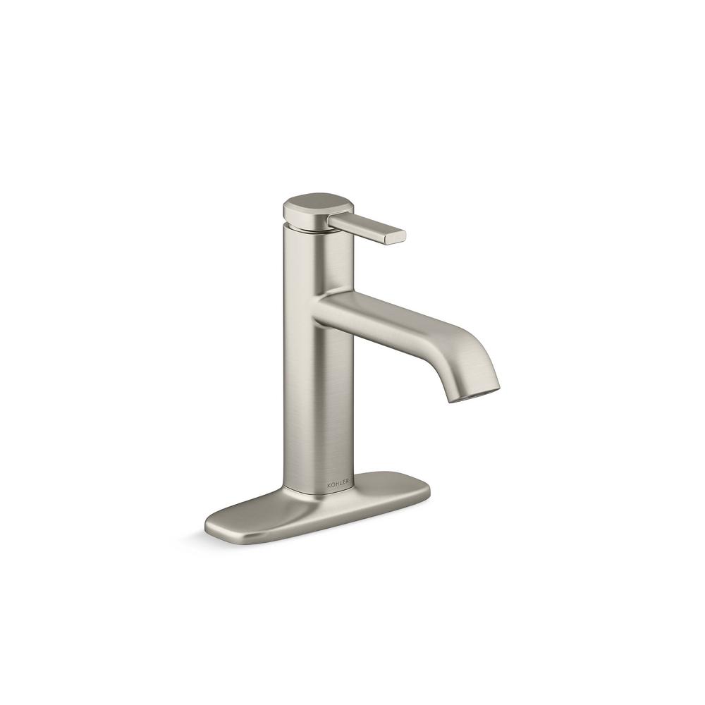 KOHLER Ashan Single Hole Single-Handle Bathroom Faucet in Vibrant Brushed Nickel