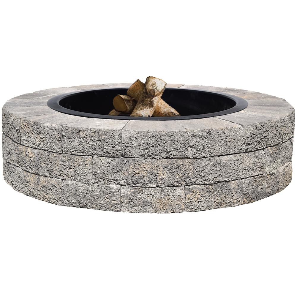 Oldcastle Countryside 48 in. Gray Fire Pit Kit70583194 The Home Depot