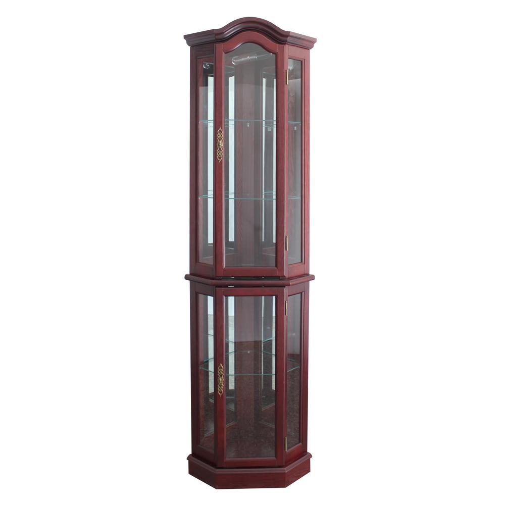 Southern Enterprises Priscilla Mahogany China Cabinet Hd888408