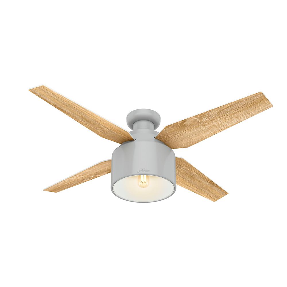 Hunter Mid Century Modern Flush Mount Ceiling Fans