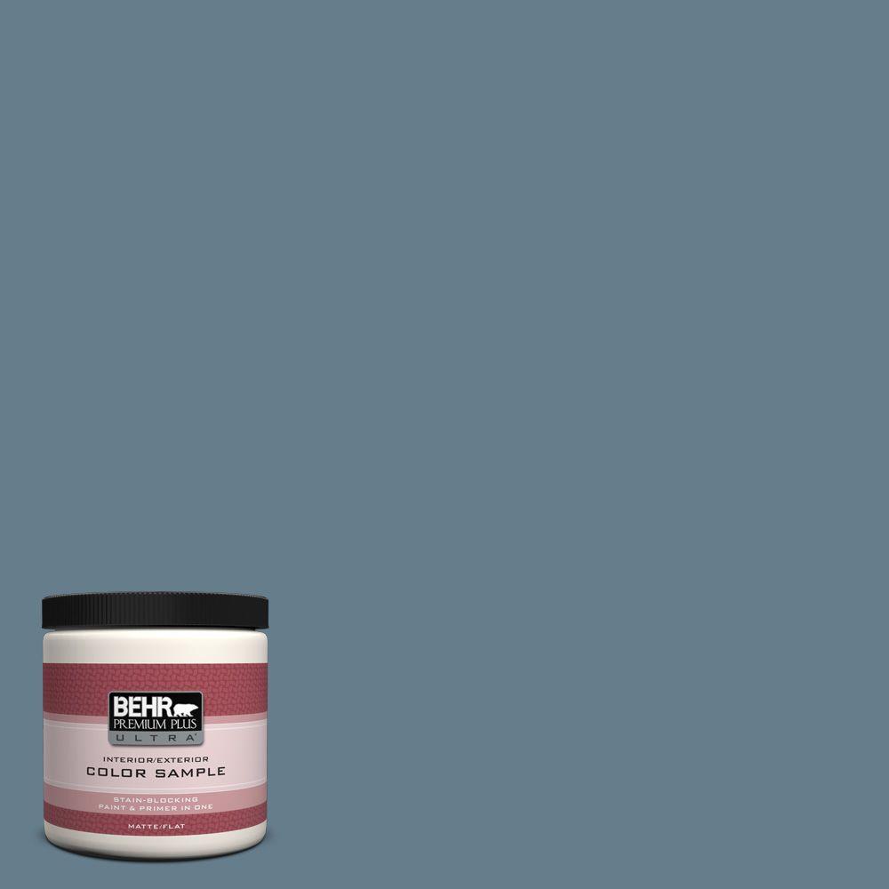 Behr Premium Plus Ultra 8 Oz Ecc 31 1 Windy Seas Matte Interior Ecc 31 1 Windy Seas Matte Interior Exterior Paint And Primer In One Sample