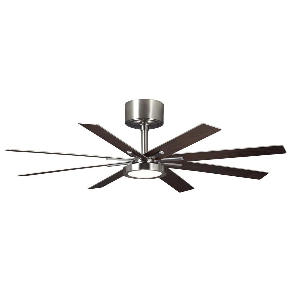 Monte Carlo Empire 60 inch LED Indoor Brushed Steel Ceiling Fan by Monte Carlo