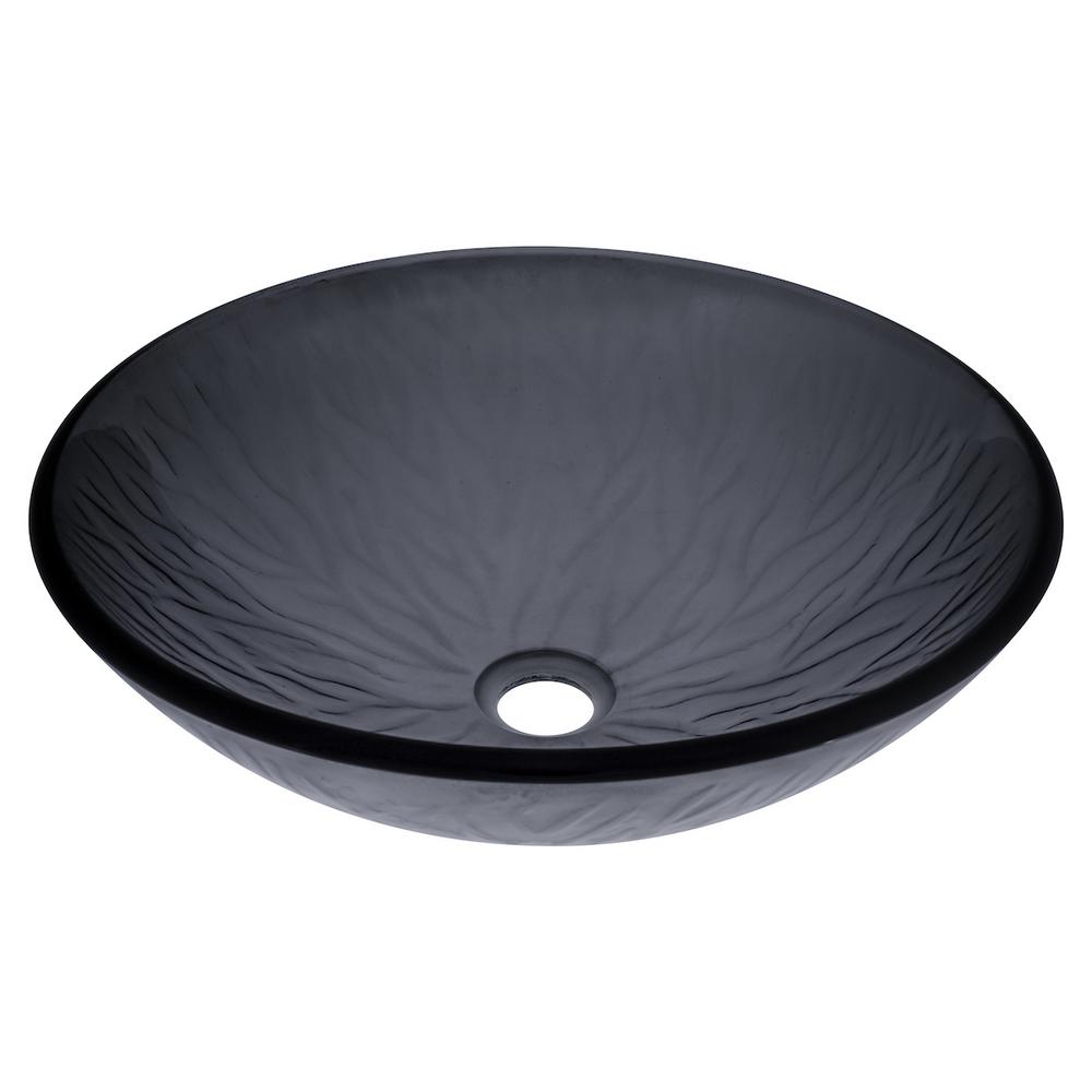 VIGO Phoenix Stone Glass Vessel Sink in White with Faucet in Brushed