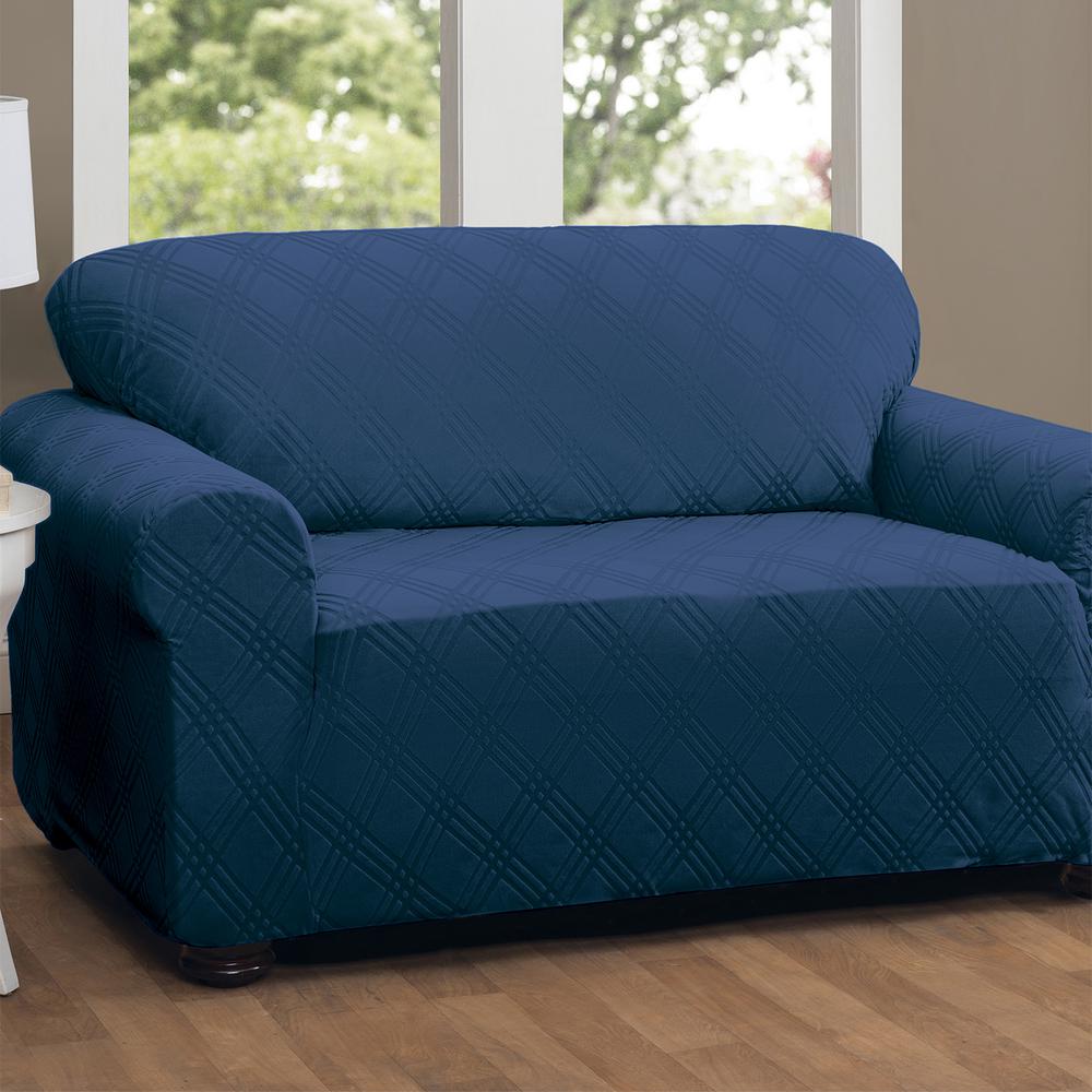 Blue Slipcovers Living Room Furniture The Home Depot