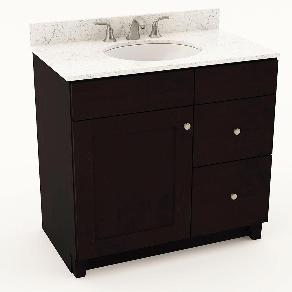 American Woodmark Reading 37 In W X 20 3 4 In D Bath Vanity In