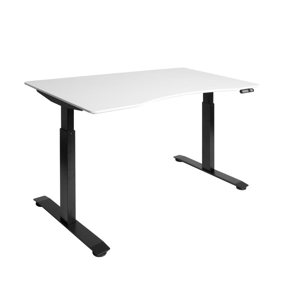 Seville Classics Airlift Black White Electric S2 Standing Desk White Electric S2 Standing Desk