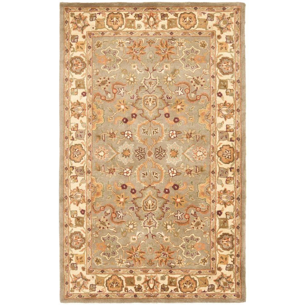 Safavieh Heritage Light Green Beige 5 Ft X 8 Area Rug Hg959a Safavieh Heritage Light Green Beige 5 Ft X 8 Area Rug