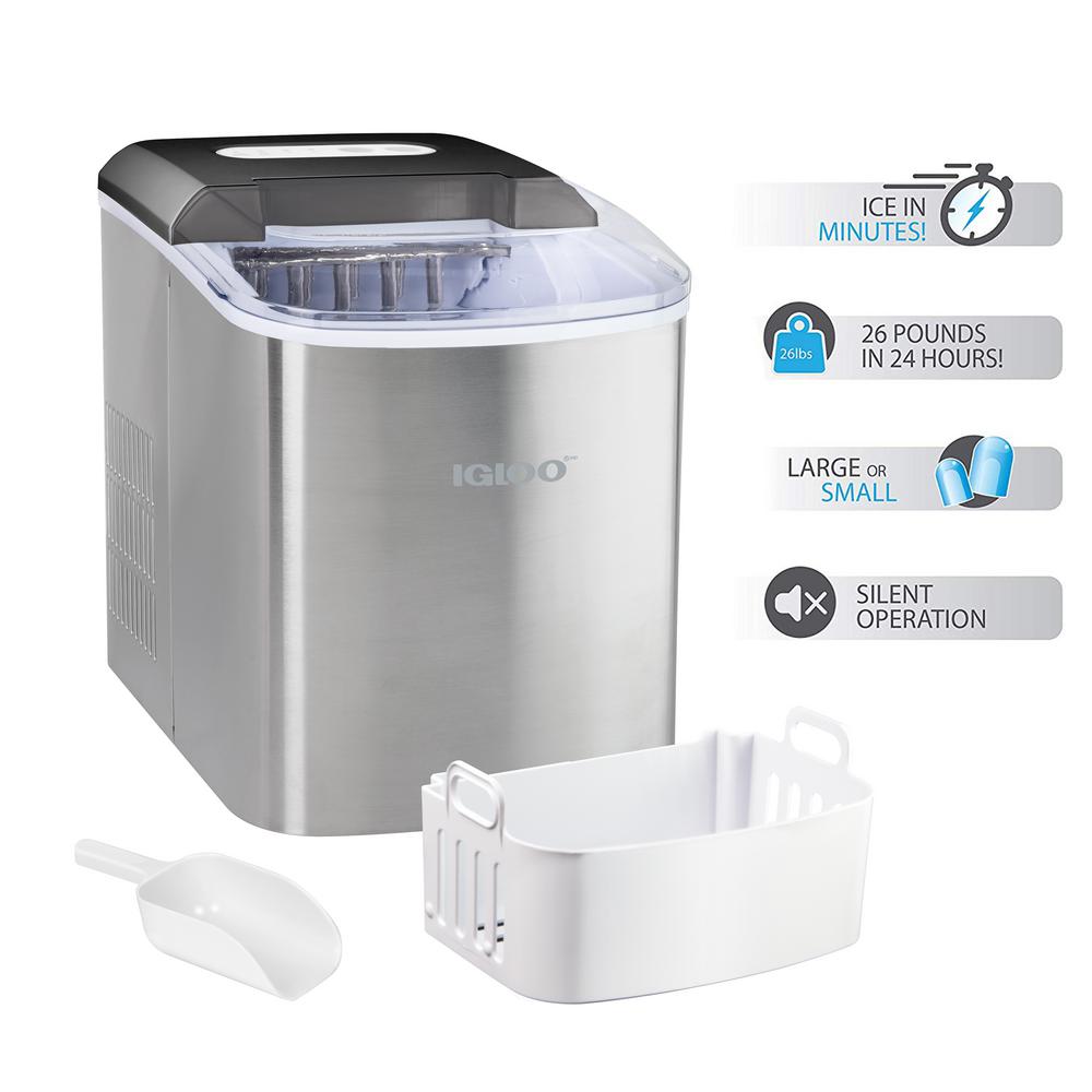 igloo countertop ice machine model ice103 in stainless steel