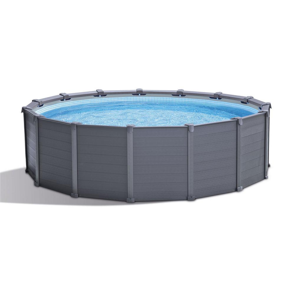 Intex Above Ground Pools Pools The Home Depot