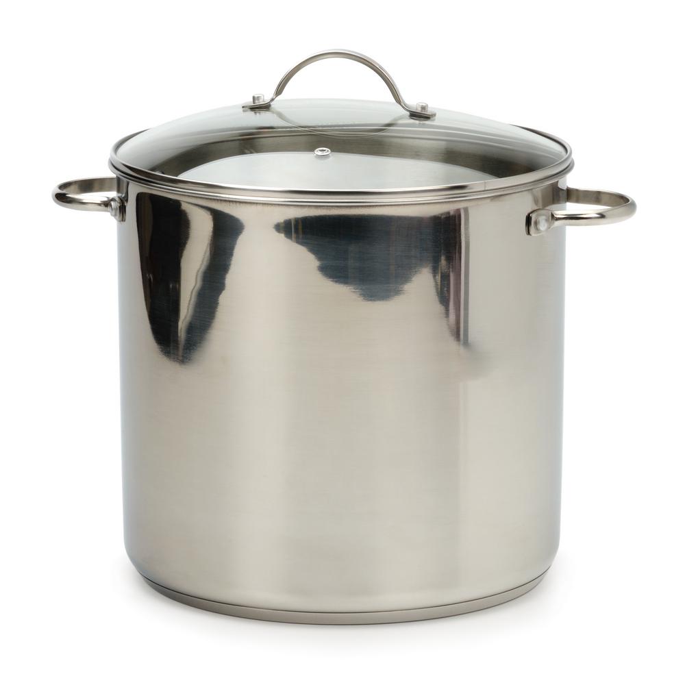 Rsvp international endurance 16 qt induction stock pot tgp 16in the