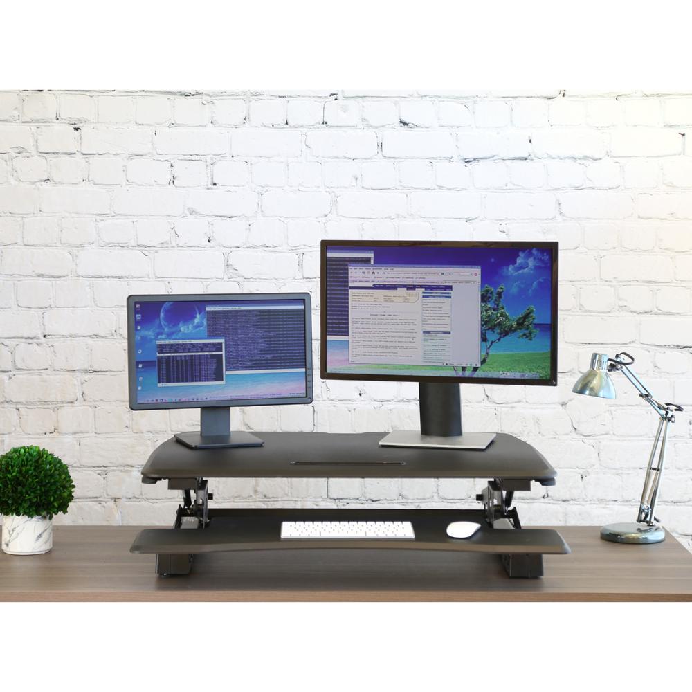 ProHT 2-Lv Height-Adjustable Monitor Raiser Laptop Stand with Removable Drawer