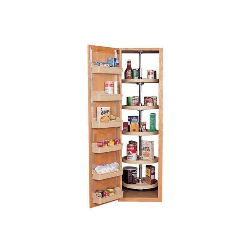 Rev A Shelf 16 In Almond Polymer Pantry Full Circle Lazy Susans